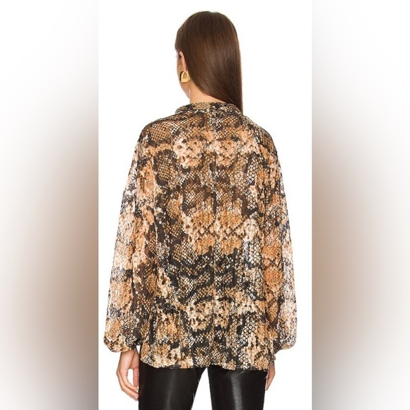 NWT Free People Out For The Night Top in Snake Combo Size Small - Picture 2 of 12